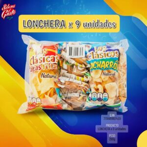 Lonchera x9 unidades